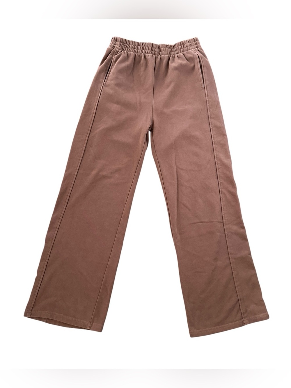 Ugerlov Women’s Dusty Rose Wide Leg Cargo Pants Pull On M